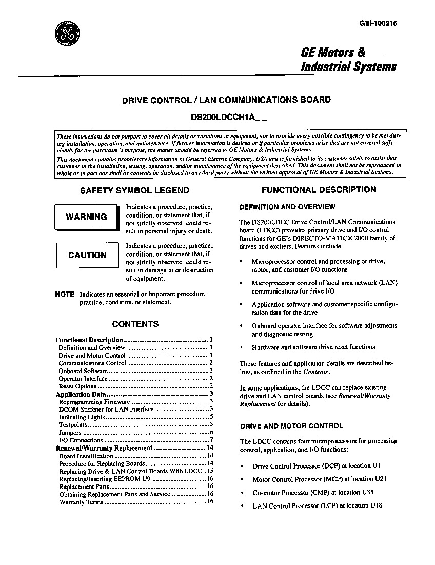 First Page Image of DS200LDCCH1AGA Overview.pdf